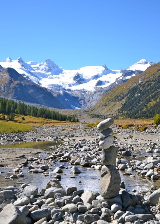 Hotel Roseg-Gletscher بونتريسنا الغرفة الصورة